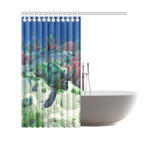 Sea Turtle Shower Curtain 69"x70"