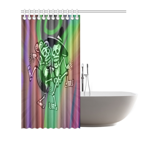 lets dance - Skulls colorful Shower Curtain 66"x72"