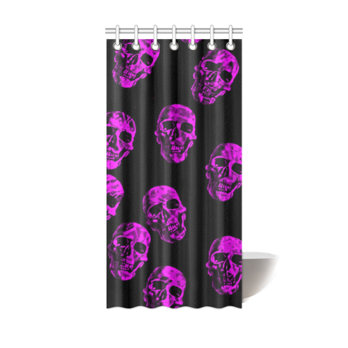 purple skulls Shower Curtain 36"x72"