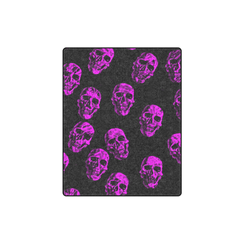 purple skulls Blanket 40"x50"