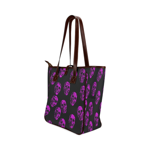purple skulls Classic Tote Bag (Model 1644)