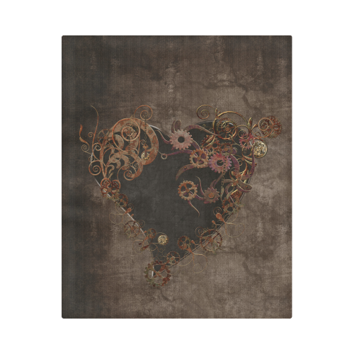 Steampunk Love Heart Duvet Cover 86"x70" ( All-over-print)