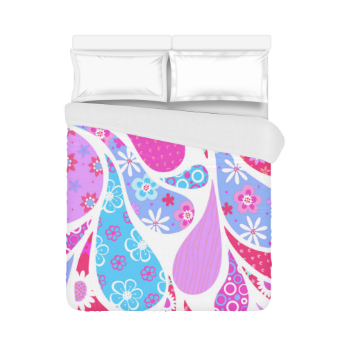 Paisley Drops Duvet Cover 86"x70" ( All-over-print)