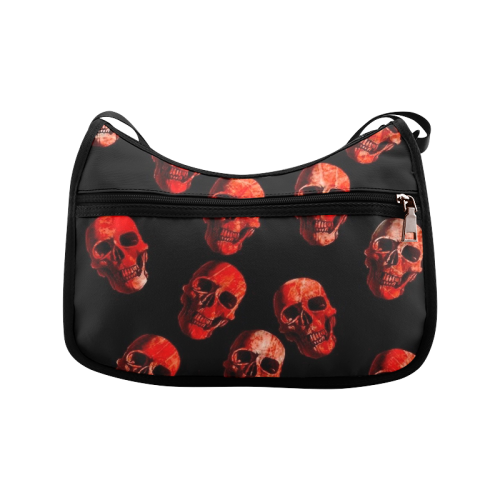 skulls red Crossbody Bags (Model 1616)