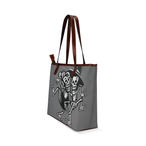 lets dance- Skulls Shoulder Tote Bag (Model 1646)