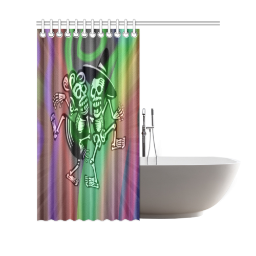 lets dance - Skulls colorful Shower Curtain 69"x70"