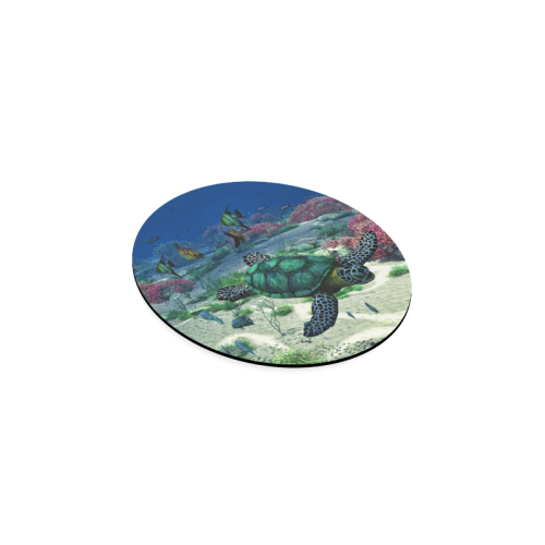 Sea Turtle Round Coaster