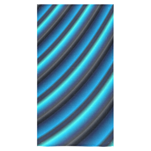Blue Gradient Stripes Bath Towel 30"x56"