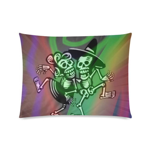 lets dance - Skulls colorful Custom Picture Pillow Case 20"x26" (one side)