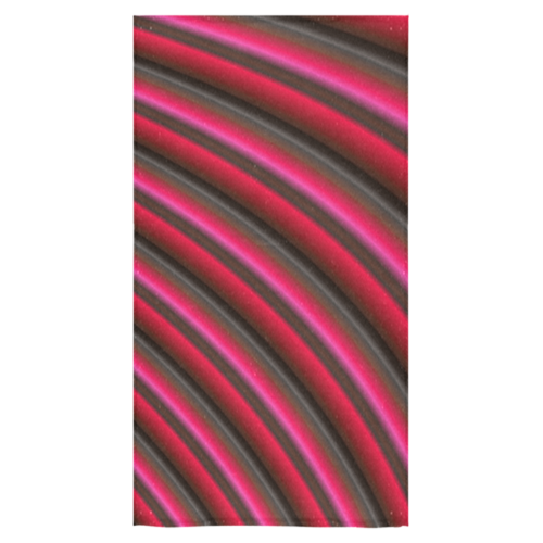 Rose Red Gradient Stripes Bath Towel 30"x56"