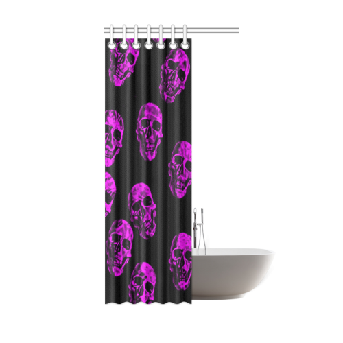 purple skulls Shower Curtain 36"x72"