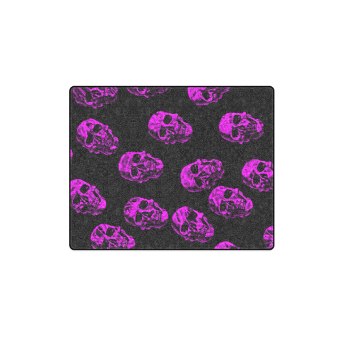 purple skulls Blanket 40"x50"