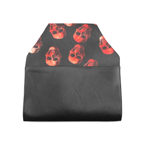 skulls red Clutch Bag (Model 1630)