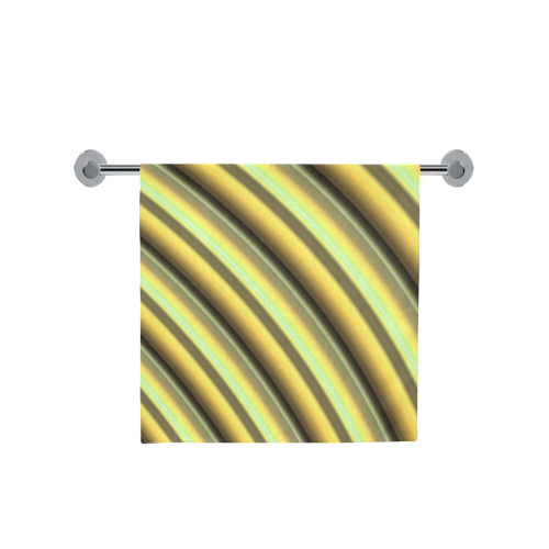 Banana Yellow Gradient Stripes Bath Towel 30"x56"