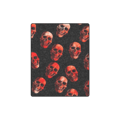 skulls red Blanket 40"x50"