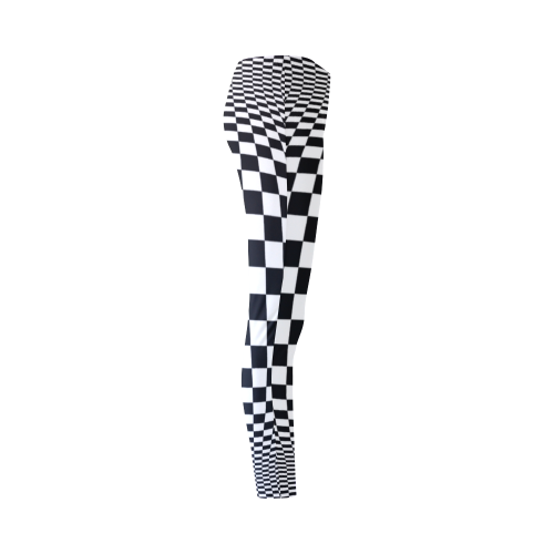 Optical Illusion Checkers Chequers Cassandra Women's Leggings (Model L01)