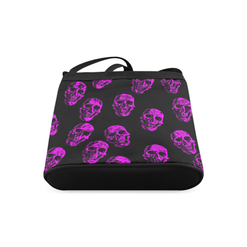 purple skulls Crossbody Bags (Model 1613)