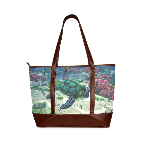 Sea Turtle Tote Handbag (Model 1642)