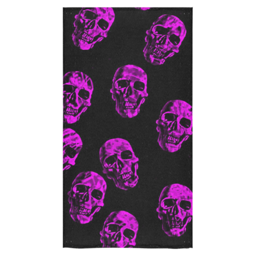 purple skulls Bath Towel 30"x56"