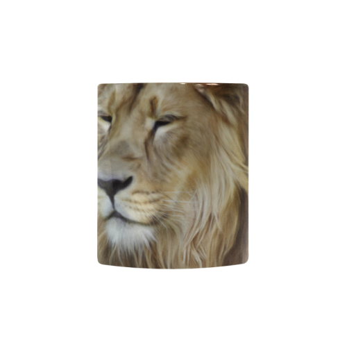 A magnificent painting Lion portrait Custom Morphing Mug