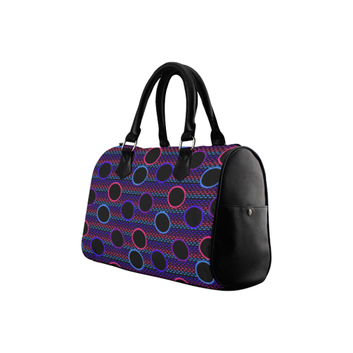 Funky Black Holes Boston Handbag (Model 1621)