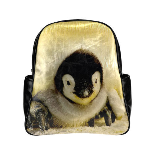 baby penguin Multi-Pockets Backpack (Model 1636)