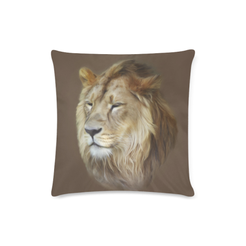 A magnificent painting Lion portrait Custom Zippered Pillow Case 16"x16"(Twin Sides)