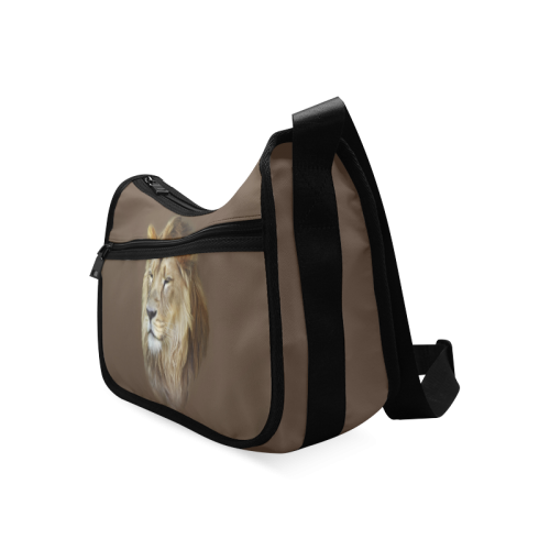 A magnificent painting Lion portrait Crossbody Bags (Model 1616)