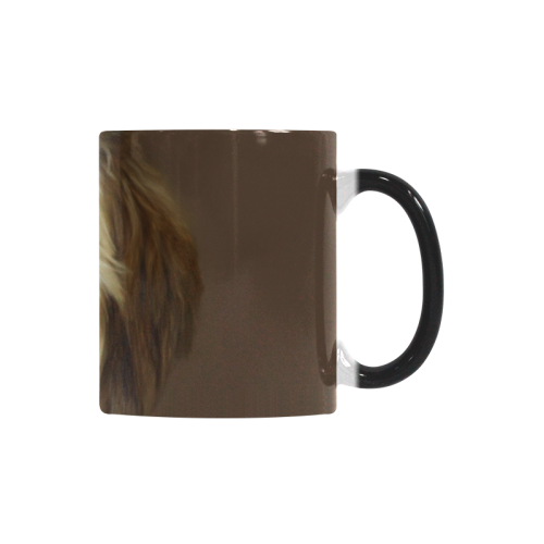 A magnificent painting Lion portrait Custom Morphing Mug