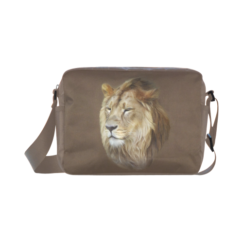 A magnificent painting Lion portrait Classic Cross-body Nylon Bags (Model 1632)