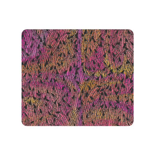 pink yellow black feather pattern Men's Clutch Purse （Model 1638）