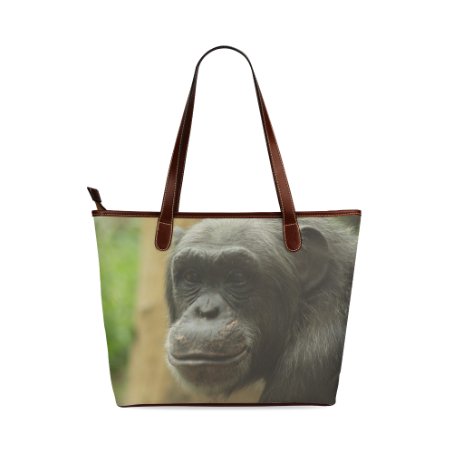 grinning chimp Shoulder Tote Bag (Model 1646)