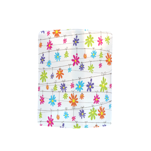 colorful flowers hanging on lines Men's Clutch Purse （Model 1638）