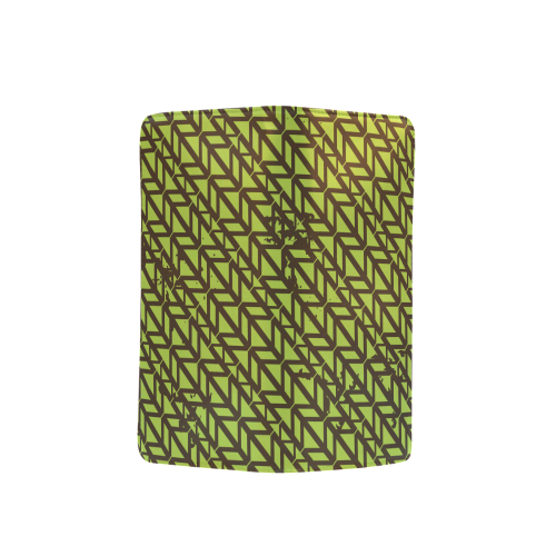 green geometric pattern Men's Clutch Purse （Model 1638）