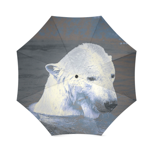 Swimming polar Baer Foldable Umbrella (Model U01)