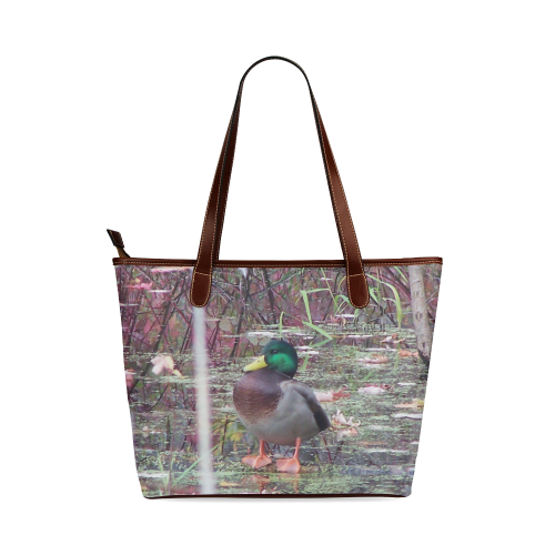 Mallard Drake Shoulder Tote Bag (Model 1646)