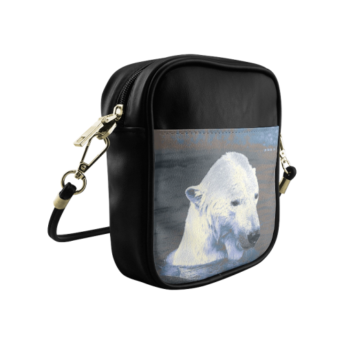 Swimming polar Baer Sling Bag (Model 1627)
