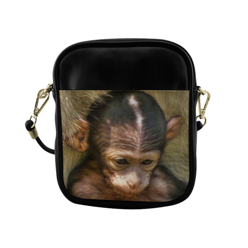 sweet baby monkey Sling Bag (Model 1627)
