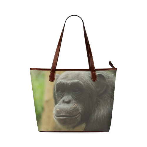 grinning chimp Shoulder Tote Bag (Model 1646)