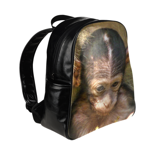 sweet baby monkey Multi-Pockets Backpack (Model 1636)