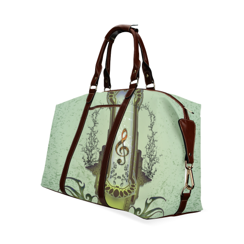 Clef on decorative button Classic Travel Bag (Model 1643)