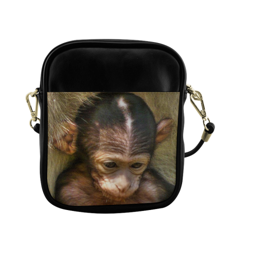 sweet baby monkey Sling Bag (Model 1627)