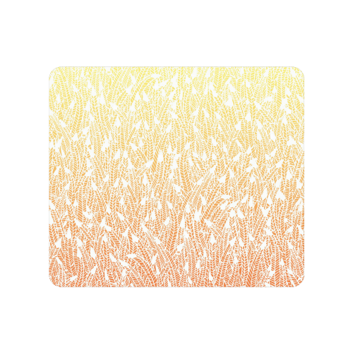 yellow orange ombre feather pattern white Men's Clutch Purse （Model 1638）