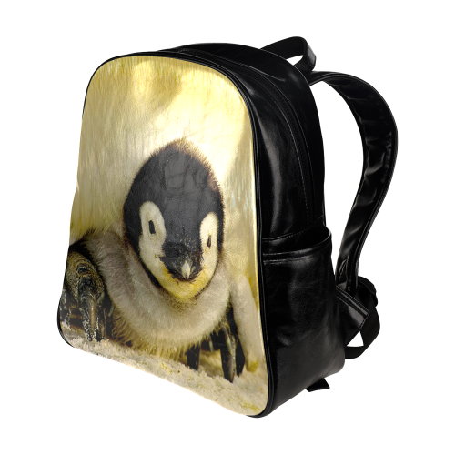 baby penguin Multi-Pockets Backpack (Model 1636)