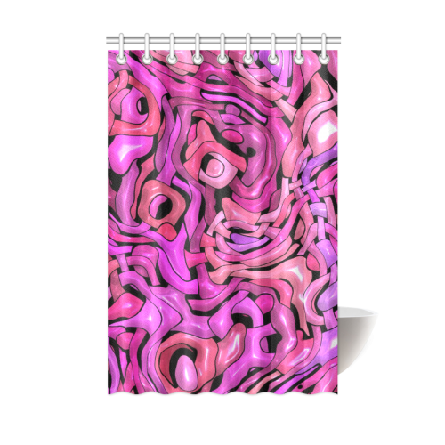 intricate emotions,hot pink Shower Curtain 48"x72"