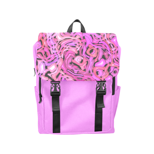 intricate emotions,hot pink Casual Shoulders Backpack (Model 1623)