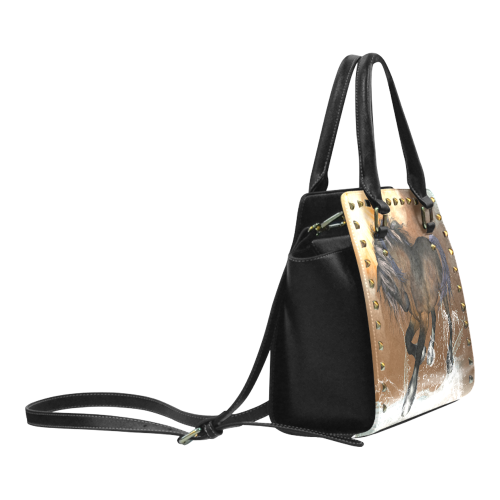 Wonderful horse Rivet Shoulder Handbag (Model 1645)