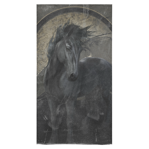 Gothic Friesian Horse Bath Towel 30"x56"