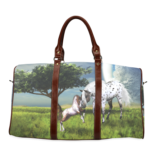 Horses Love Forever Waterproof Travel Bag/Small (Model 1639)