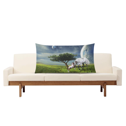 Horses Love Forever Rectangle Pillow Case 20"x36"(Twin Sides)